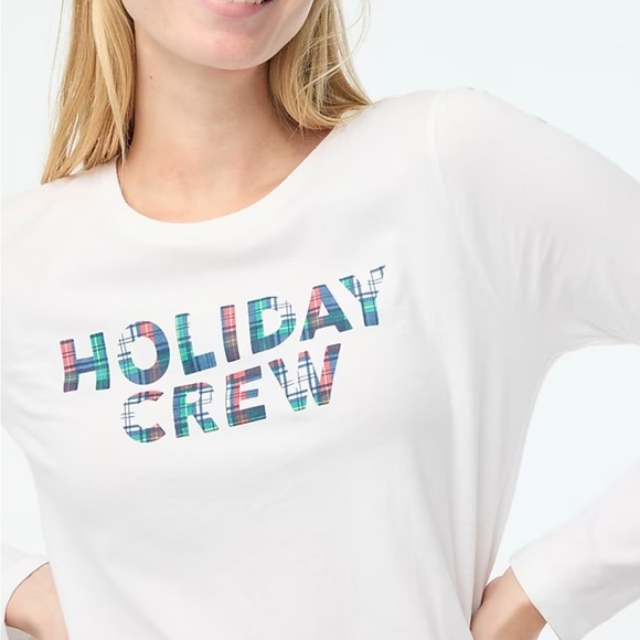 J crew Long-sleeve "holiday crew" graphic tee - Picture 2 of 4